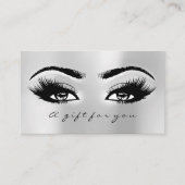 Certificat cadeau Silver Grey Lashes Maquillage (Devant)