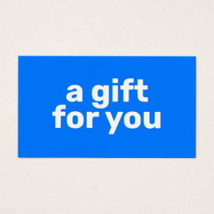 Certificat Cadeau Simple Bleu Clair Moderne Gras