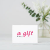 Certificat Cadeau Simple Élégant Beauté Rose (Debout devant)