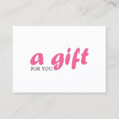 Certificat Cadeau Simple Élégant Beauté Rose (Devant)