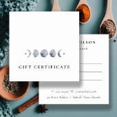 Certificat cadeau simple Lune céleste lunaire