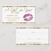 Certificat cadeau So rose Lipstick Business (Devant / Derrière)