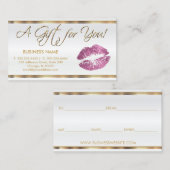 Certificat cadeau So rose Lipstick Business (Devant / Derrière)