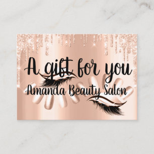 Certificat Cadeau Spa cheveux Nails Luxury Blush D