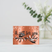 Certificat Cadeau Spa cheveux Nails Luxury Orange  (Debout devant)