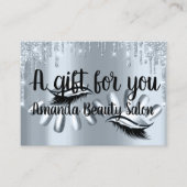 Certificat Cadeau Spa de cheveux Nails Luxury Blue (Devant)