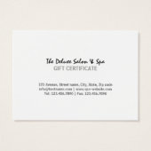 Certificat cadeau spa Stones (Dos)