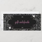 Certificat cadeau Sparkle & Shine : Carte Rack (Devant)