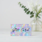 certificat cadeau texture opale (Debout devant)