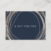 Certificat Cadeau Tourbillon Faux Or Abstrait Mode (Devant)