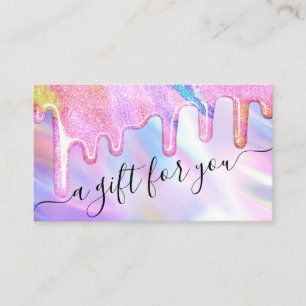 Certificat cadeau Unicorn Holographic Parties scin
