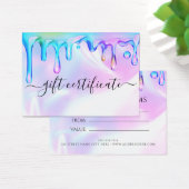 Certificat Cadeau Vernis Holographique à Effet de  (Bureau)