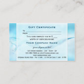 Certificat Cadeau Water Splash Spa (Dos)