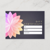 Certificat cadeau YOGA Studio Symbole de mandala c (Devant)