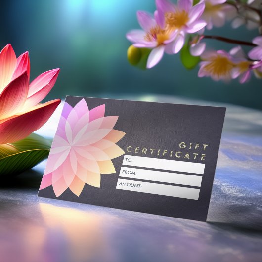 Certificat cadeau YOGA Studio Symbole de mandala c