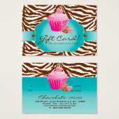 Certificat de carte-cadeau de boulangerie Chocolat (Devant & derrière)