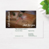 Certificat de carte cadeau de Noël (Bureau)