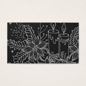 Certificat de carte cadeau de vacances Simple Noir (Devant)