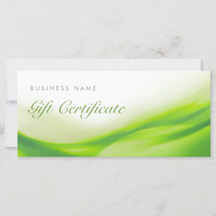 Certificat de carte cadeau Green Wave