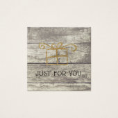 Certificat de carte cadeau Rustic Wood Gold (Devant)