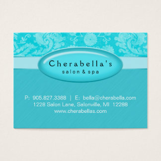 Certificat de carte-cadeau Salon Spa Blue Damask