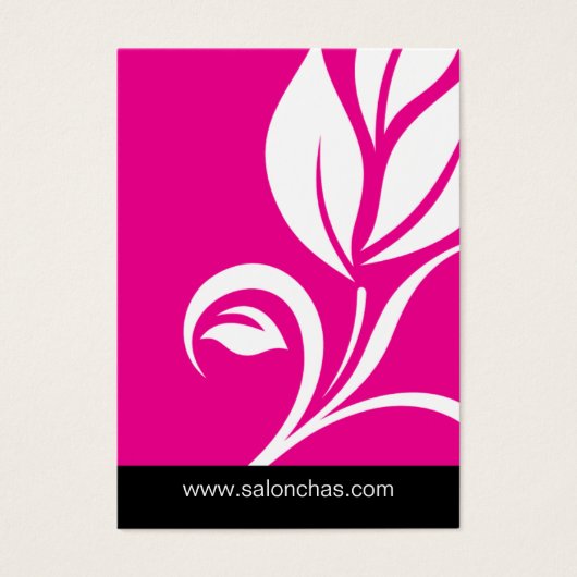 Certificat de carte cadeau Spa Pink Leaf Salon (Devant)