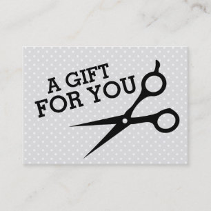 certificat de chèque-cadeau de coiffeur de