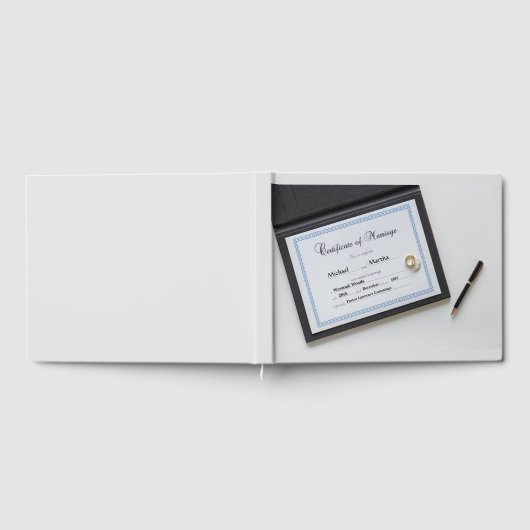 Certificat de mariage Livre d'invité (Complet)