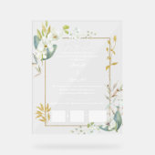 Certificat de Mariage musulman, Contrat acrylique (Recto)