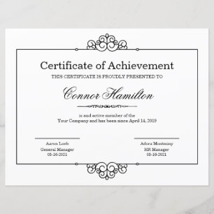 Certificat de Modèle d'appréciation