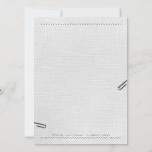 Certificat de naissance Faire-part bébé (Dos)