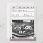 Certificat de naissance Faire-part bébé (Devant)