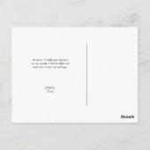 Certificat d'excuses idiocy Carte postale // rose (Dos)