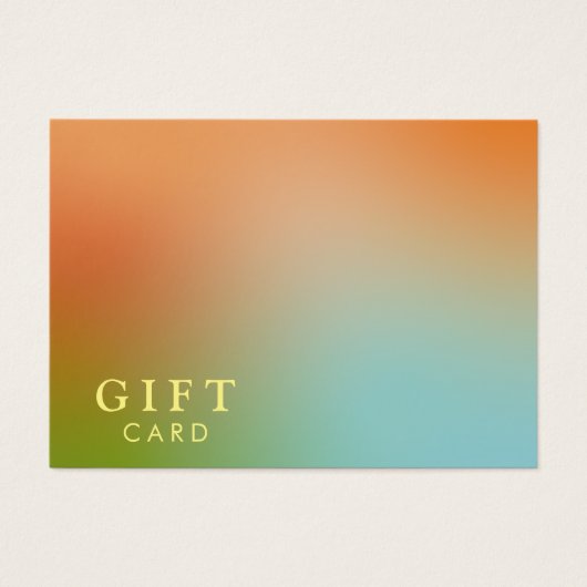 Certificat Esthétique Holographique Dégradé Cadeau (Devant)