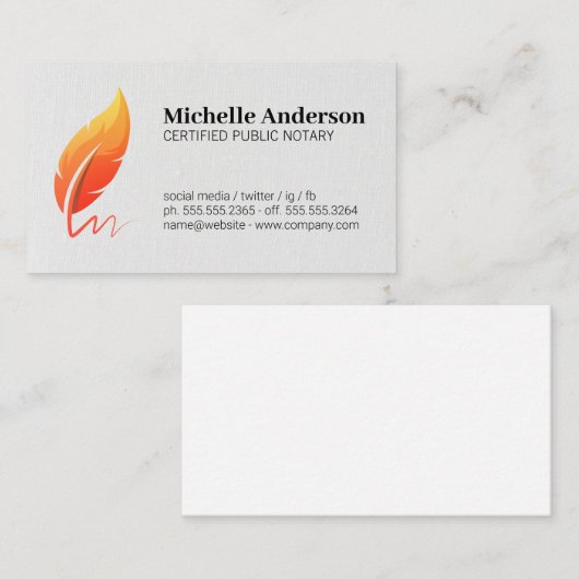 Certificat | Icône du logo du notaire public (Devant / Derrière)