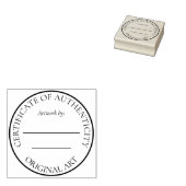 Certificate of Authenticity for Original Artwork Rubberstempel (Gestempeld)