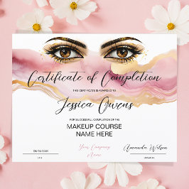 Certificate of Completion Certificate Award wimper