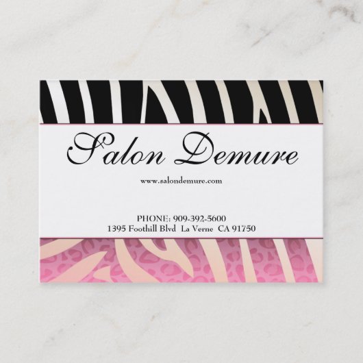 Certificats à la mode de vente de salon de zèbre (Devant)