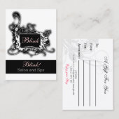 Certificats cadeaux chic en noir et blanc (Devant / Derrière)