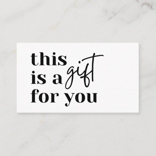 Certificats cadeaux d'affaires simples en noir et  (Devant)