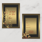 Certificats cadeaux de vacances d'entreprise (Devant / Derrière)