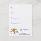 Certificats cadeaux de vacances d'entreprise (Dos)