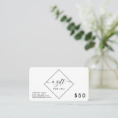 Certificats Cadeaux Diamants Noir & Blanc (Debout devant)