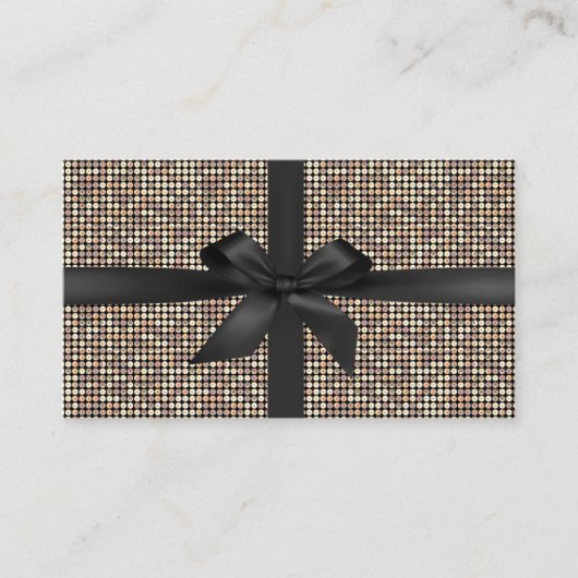 Certificats cadeaux Parties scintillant Or moderne (Devant)