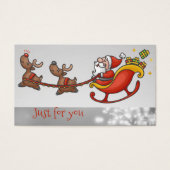 Certificats de carte cadeau d'affaires du Père Noë (Devant)