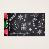 Certificats de carte cadeau de vacances pour entre (Devant)