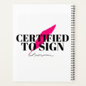 Certifié Pour Signer Un Notaire (Dos)