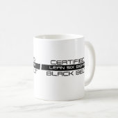 Certifié six tasses de café de ceinture noire de (Devant droit)