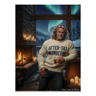 Certified After-Ski Instructor, Reporting For Duty Perfect Poster
