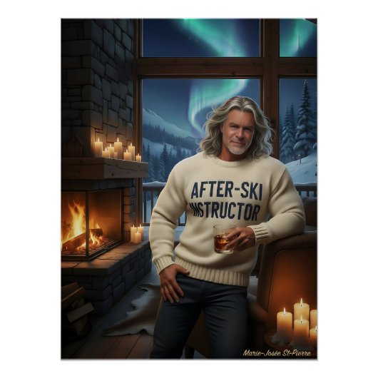 Certified After-Ski Instructor, Reporting For Duty Perfect Poster (Voorkant)